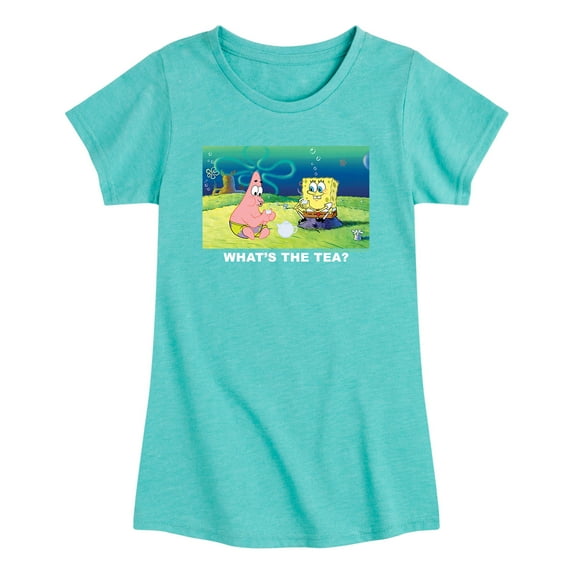 SpongeBob SquarePants - What's The Tea - Girls Short Sleeve T-Shirt