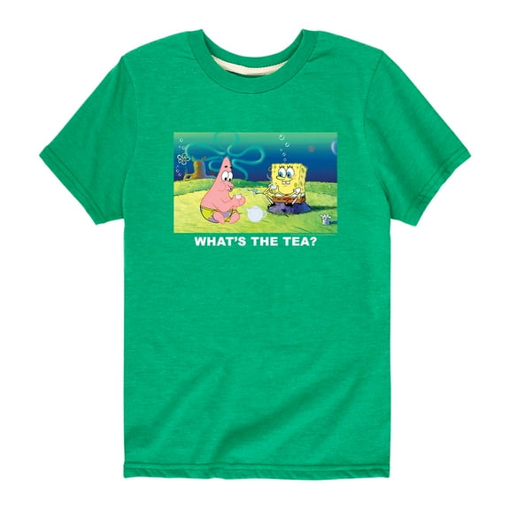 SpongeBob SquarePants - What's The Tea - Toddler And Youth Short Sleeve Graphic T-Shirt