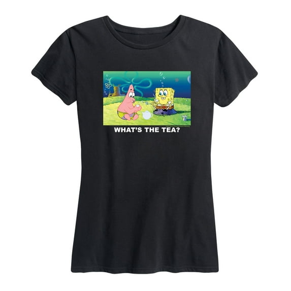 SpongeBob SquarePants - What's the Tea - Women's Short Sleeve Graphic T-Shirt