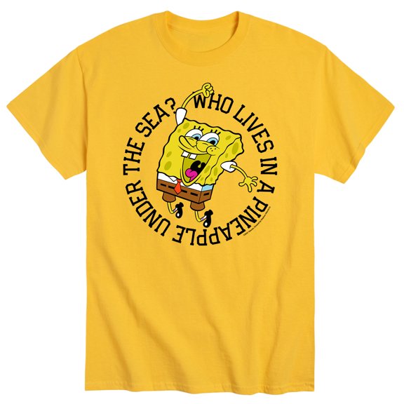 SpongeBob SquarePants - Who Lives In A Pineapple - Men's Short Sleeve Graphic T-Shirt