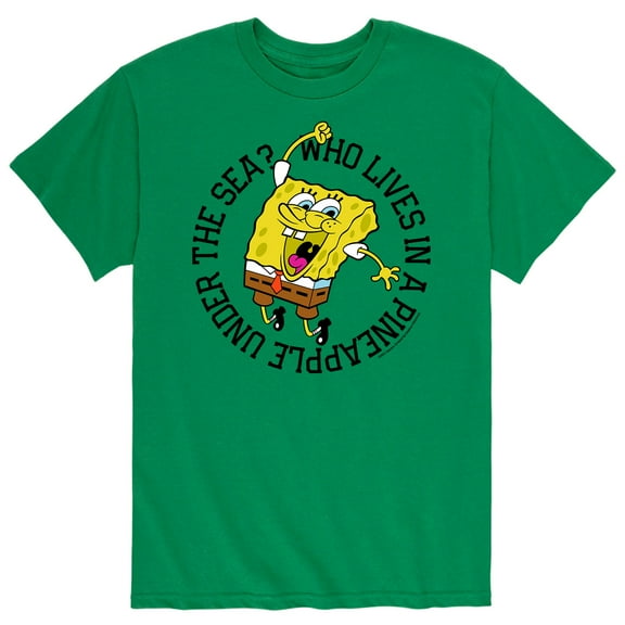 SpongeBob SquarePants - Who Lives In A Pineapple - Men's Short Sleeve Graphic T-Shirt