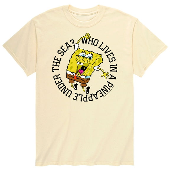 SpongeBob SquarePants - Who Lives In A Pineapple - Men's Short Sleeve Graphic T-Shirt