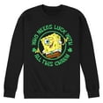 thumbnail image 1 of SpongeBob SquarePants - Who Needs Luck With This Charm - Men's Crew Neck Fleece Pullover, 1 of 6
