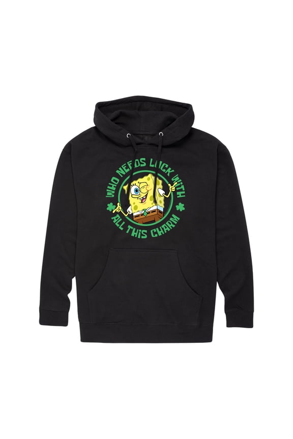 - Who Needs Luck With This Charm - Men's Pullover Hooded Fleece Sweatshirt