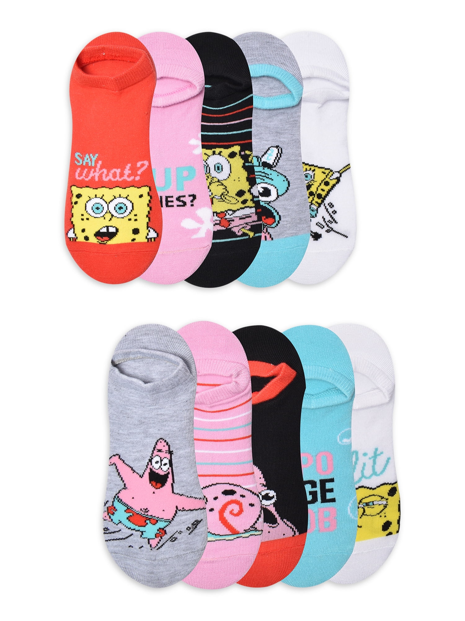 SpongeBob Graphic Ankle Socks - 3 Pack