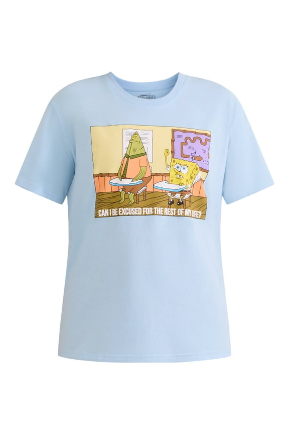 Women's Graphic Tee with Short Sleeves, Sizes XXS-XXL