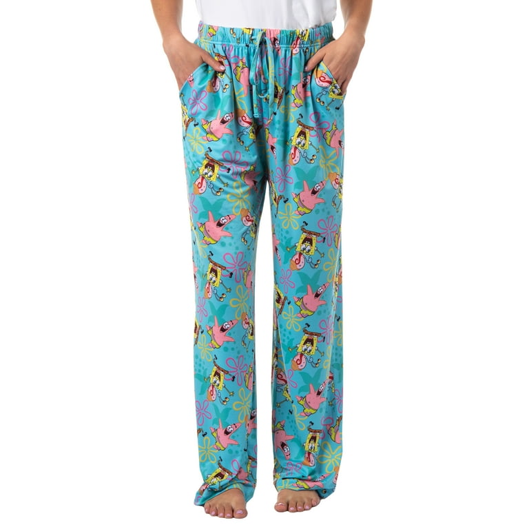 SpongeBob SquarePants Women s Patrick Gary Tossed Print Sleep Pajama Pants Walmart