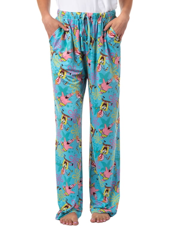 SpongeBob SquarePants Women's Patrick Gary Tossed Print Sleep Pajama Pants