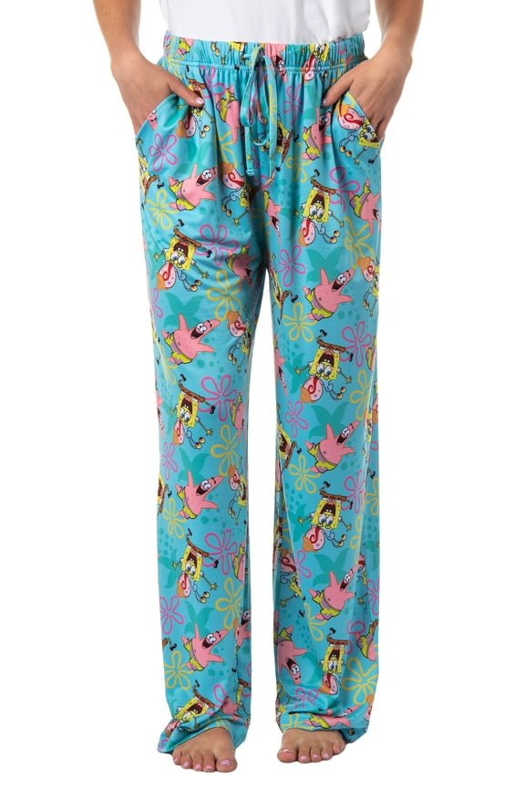 SpongeBob SquarePants Women's Patrick Gary Tossed Print Sleep Pajama Pants