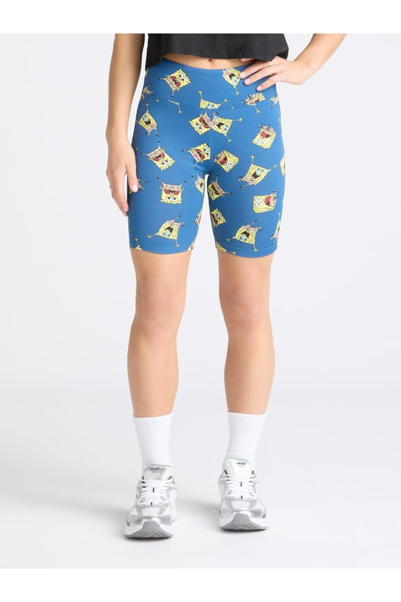 Women's Print Bike Shorts, Sizes XXS-XXL