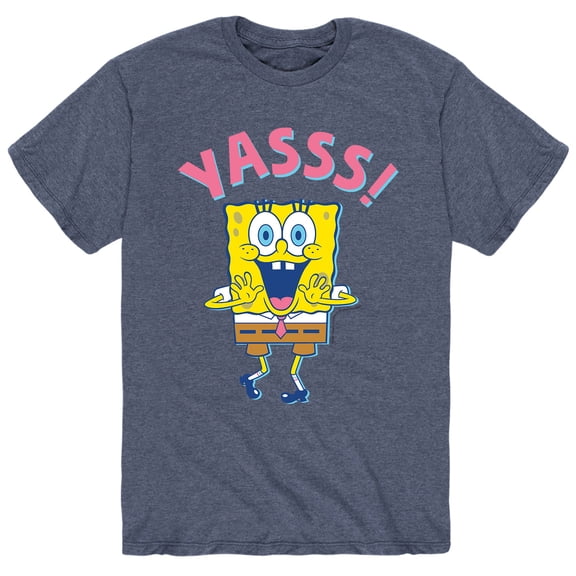 SpongeBob SquarePants - Yassss SpongeBob - Men's Short Sleeve Graphic T-Shirt