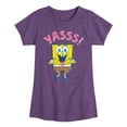 thumbnail image 1 of SpongeBob SquarePants - Yassss - Toddler And Youth Girls Short Sleeve T-Shirt, 1 of 5