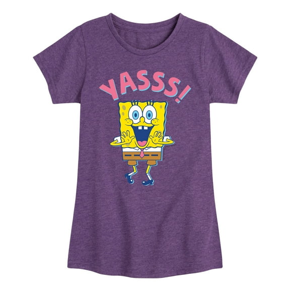 SpongeBob SquarePants - Yassss - Toddler And Youth Girls Short Sleeve T-Shirt