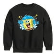 thumbnail image 1 of SpongeBob SquarePants - Yay Spongebob Pose - Toddler & Youth Crewneck Fleece Sweatshirt, 1 of 6