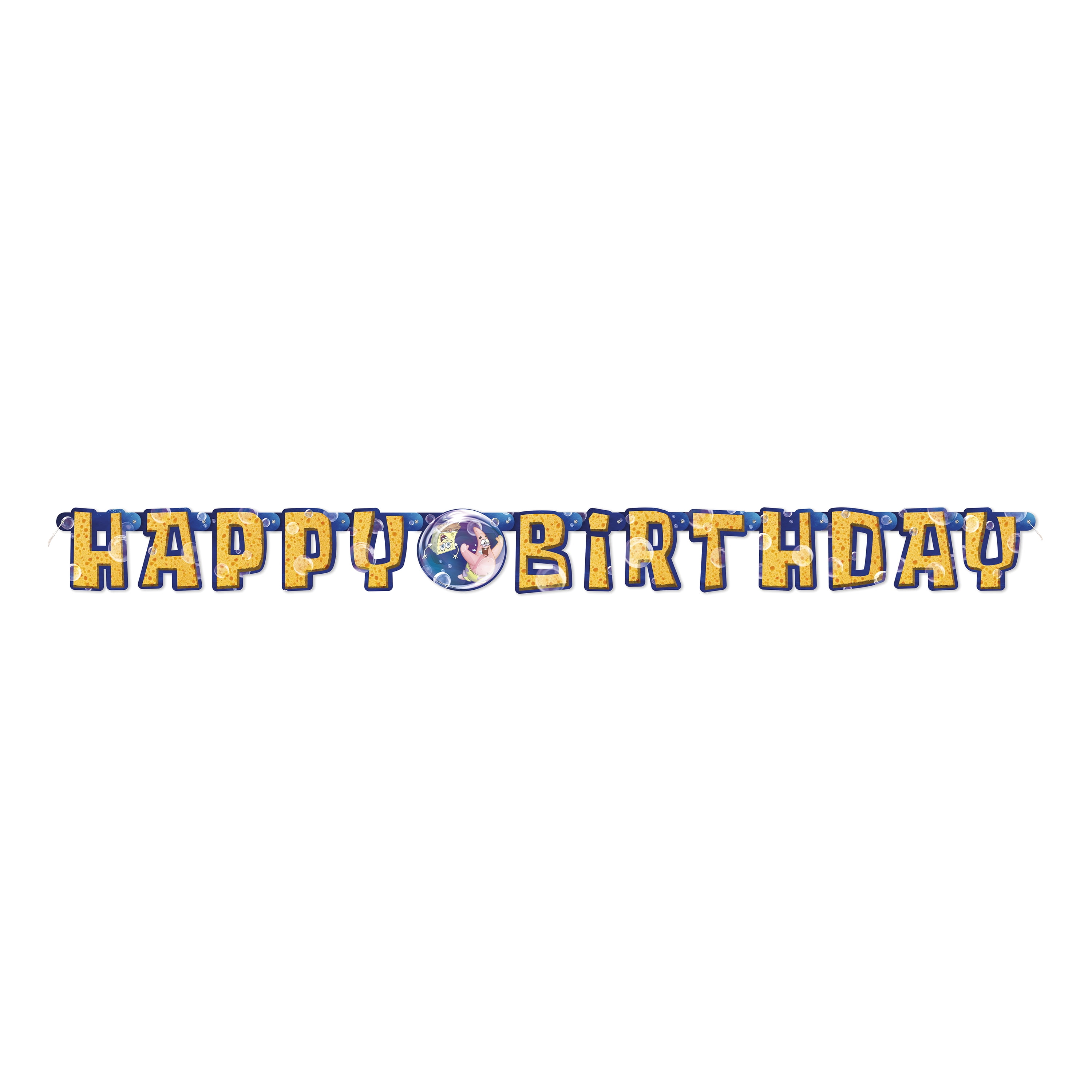 spongebob birthday banner