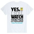thumbnail image 1 of SpongeBob SquarePants - Yes, I Still Watch SpongeBob - Men's Short Sleeve Graphic T-Shirt, 1 of 5