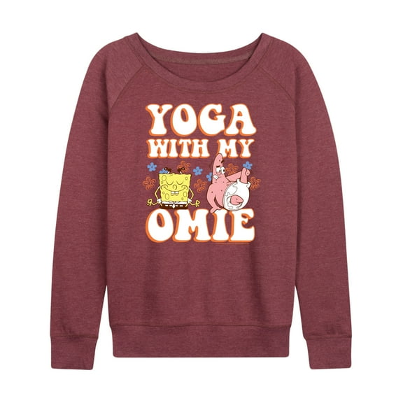SpongeBob SquarePants - Yoga With My Omie - Women's Lightweight French Terry Long Sleeve Shirt