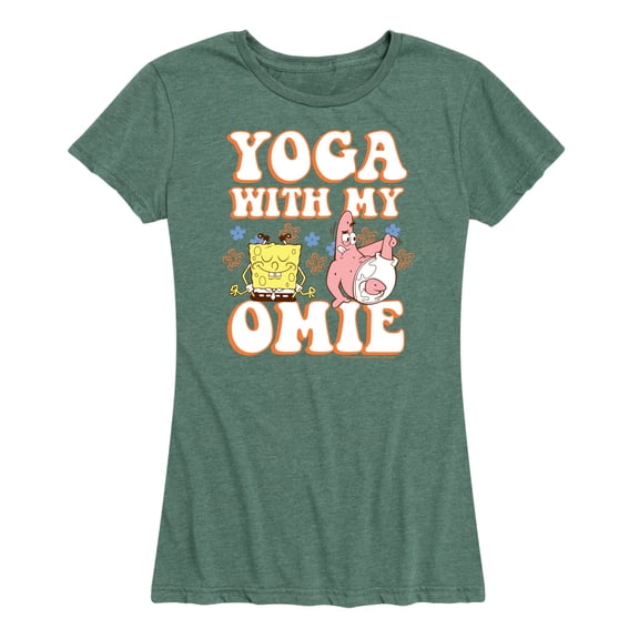 SpongeBob SquarePants - Yoga with My Omie - Women's Short Sleeve Graphic T-Shirt