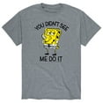 thumbnail image 1 of SpongeBob SquarePants - You Didn't See Me Do It - Men's Short Sleeve Graphic T-Shirt, 1 of 5