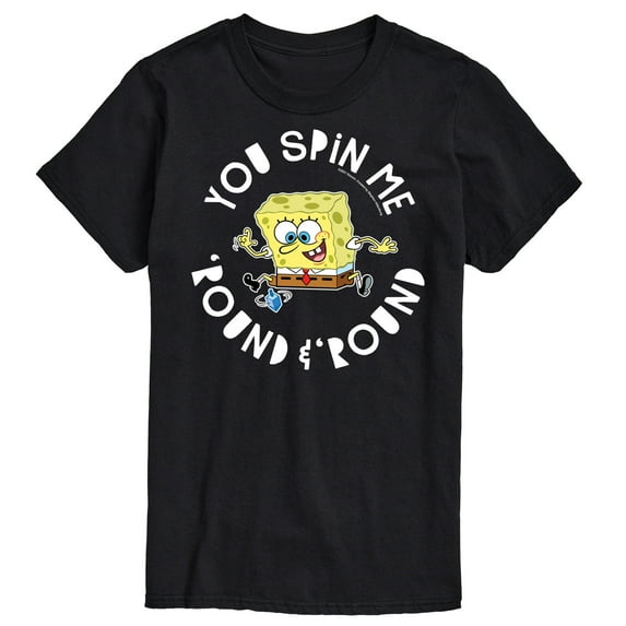 SpongeBob SquarePants - You Spin Me Round And Round Hanukkah - Men's Short Sleeve Graphic T-Shirt