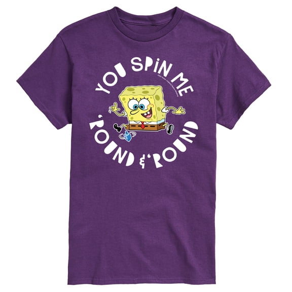 SpongeBob SquarePants - You Spin Me Round And Round Hanukkah - Men's Short Sleeve Graphic T-Shirt