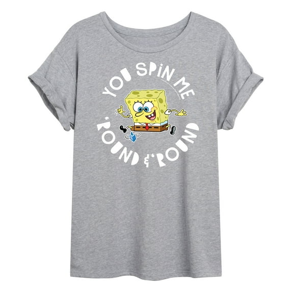 SpongeBob SquarePants - You Spin Me Round And Round - Women's Oversized T-Shirt