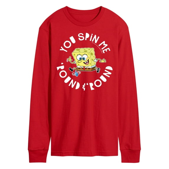 SpongeBob SquarePants - You Spin Me Round And Round - Men's Long Sleeve T-Shirt