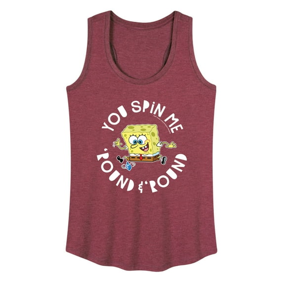 SpongeBob SquarePants - You Spin Me Round And Round - Women's Racerback Tank Top