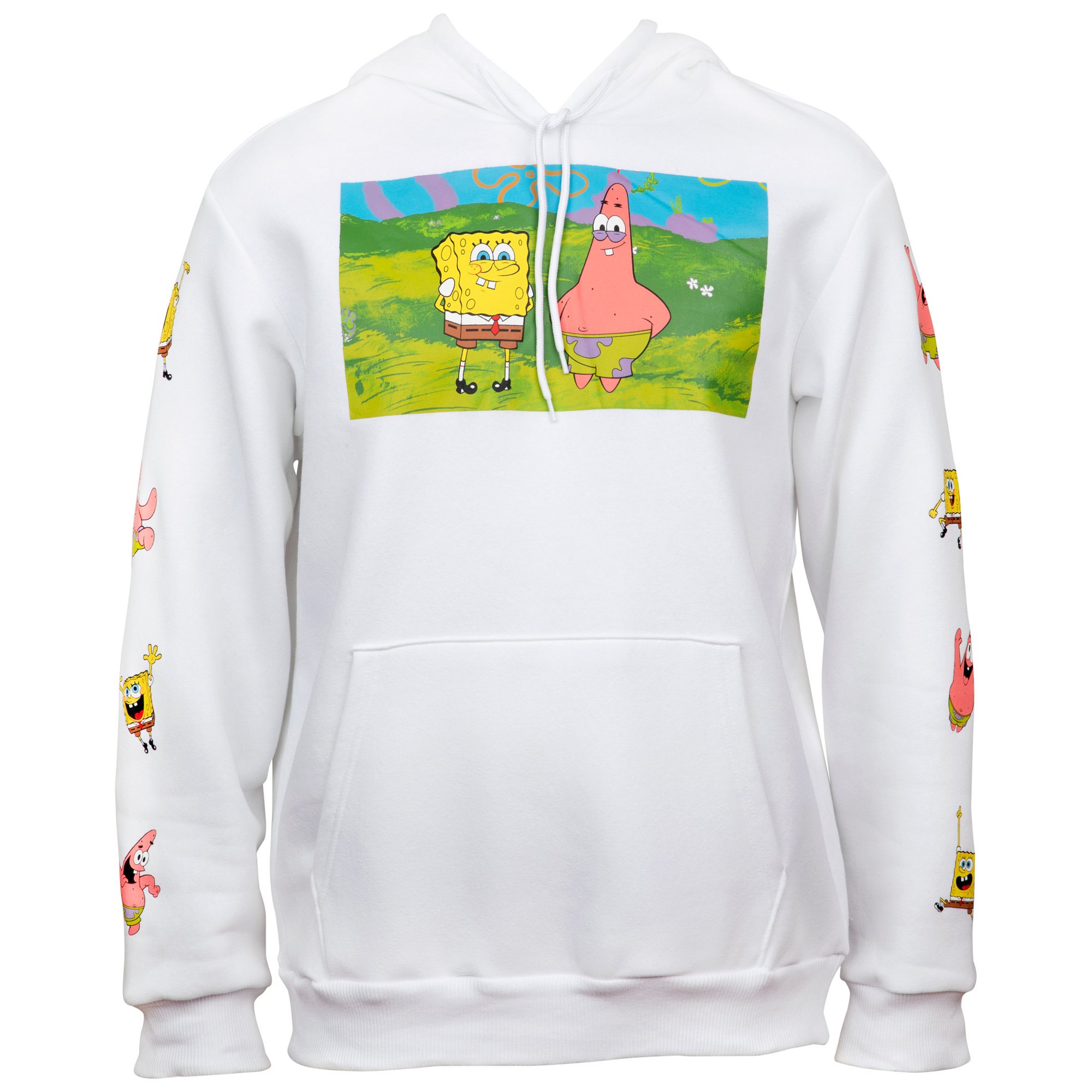 SpongeBob SquarePants 827335-small SquarePants u0026 Patrick Hoodie with Sleeve  Prints, Small - Walmart.com