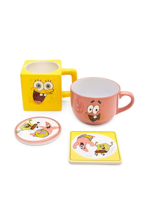 and Patrick Stackable Mugs and Coaster Set