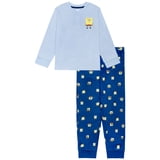 Spongebob Merch Collection SpongeBob SquarePantsTween Boys Long Sleeve Henley and Pant Pajama Set ...