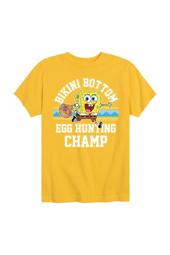 - Bikini Bottom Egg Hunting Champ - Toddler And Youth Short Sleeve Graphic T-Shirt