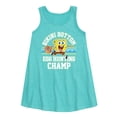 thumbnail image 1 of SpongeBob Squarepants - Bikini Bottom Egg Hunting Champ - Toddler and Youth Girls A-line Dress, 1 of 5