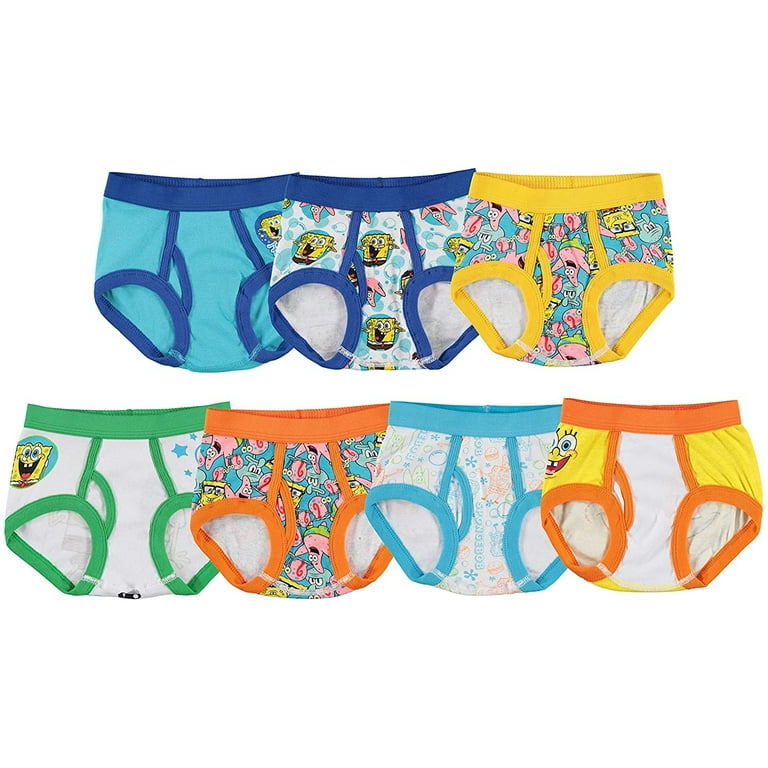 SpongeBob Squarepants Boys Underwear Multipack SB 7pk Toddler