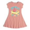 thumbnail image 1 of SpongeBob Squarepants - Easter Is Egg - Toddler And Youth Girls Fit And Flare Dress, 1 of 1