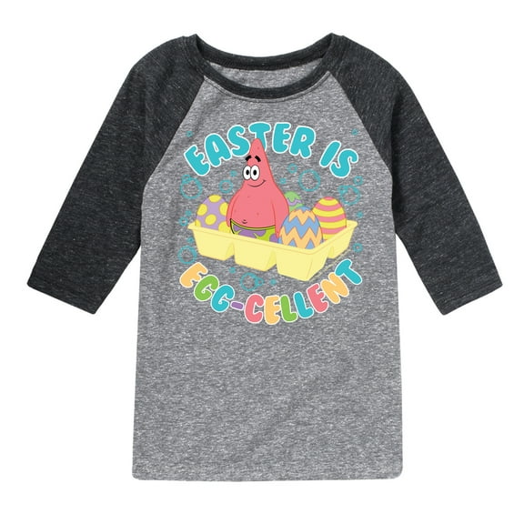 SpongeBob Squarepants - Easter Is Egg - Toddler And Youth Raglan Graphic T-Shirt
