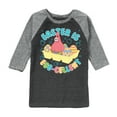 thumbnail image 1 of SpongeBob Squarepants - Easter Is Egg - Toddler And Youth Raglan Graphic T-Shirt, 1 of 7