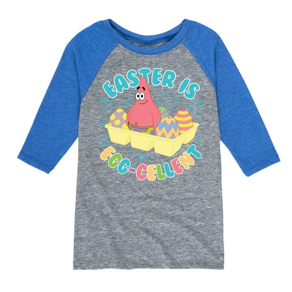 SpongeBob Squarepants - Easter Is Egg - Toddler And Youth Raglan Graphic T-Shirt