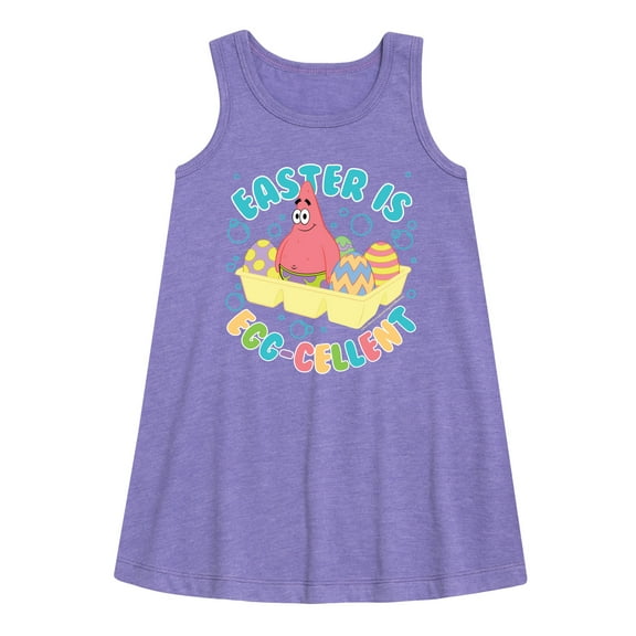 SpongeBob Squarepants - Easter Is Egg - Toddler and Youth Girls A-line Dress