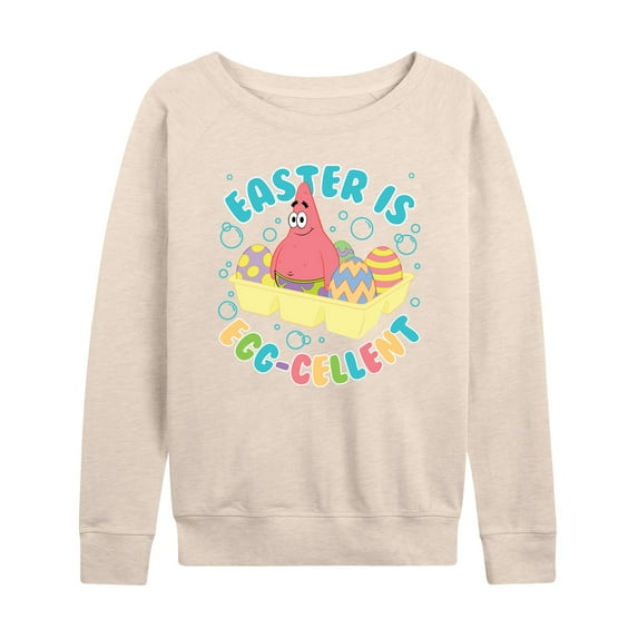 SpongeBob Squarepants - Easter Is Egg - Women's Lightweight French Terry Long Sleeve Shirt