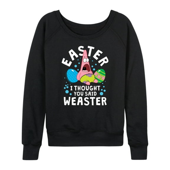 SpongeBob Squarepants - Easter Weaster - Women's Lightweight French Terry Long Sleeve Shirt