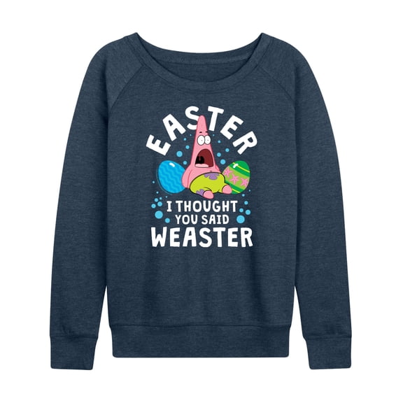 SpongeBob Squarepants - Easter Weaster - Women's Lightweight French Terry Long Sleeve Shirt