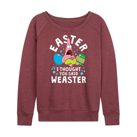 SpongeBob Squarepants - Easter Weaster - Women's Lightweight French Terry Long Sleeve Shirt