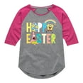 thumbnail image 1 of SpongeBob Squarepants - Hoppy Easter Icons - Toddler And Youth Girls Raglan Graphic T-Shirt, 1 of 6