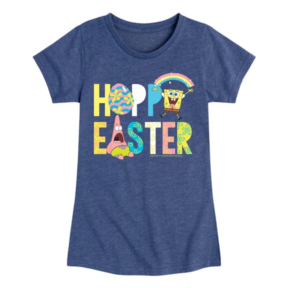 SpongeBob Squarepants - Hoppy Easter Icons - Toddler And Youth Girls Short Sleeve Graphic T-Shirt