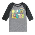 thumbnail image 1 of SpongeBob Squarepants - Hoppy Easter Icons - Toddler And Youth Raglan Graphic T-Shirt, 1 of 6