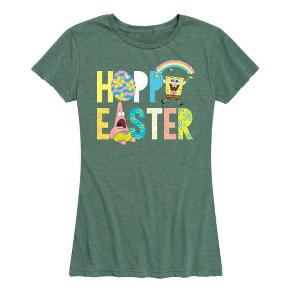 SpongeBob Squarepants - Hoppy Easter Icons - Women's Short Sleeve Graphic T-Shirt