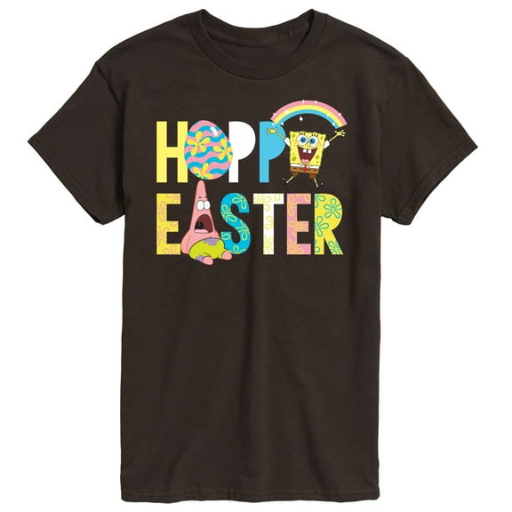SpongeBob Squarepants - Hoppy Easter Patrick and Spongebob - Men's Short Sleeve Graphic T-Shirt