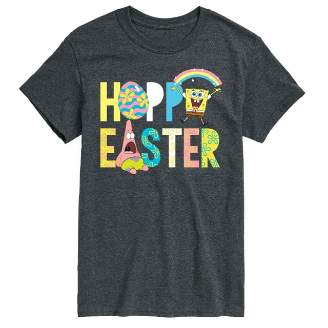 SpongeBob Squarepants - Hoppy Easter Patrick and Spongebob - Men's Short Sleeve Graphic T-Shirt