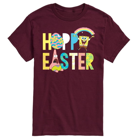 SpongeBob Squarepants - Hoppy Easter Patrick and Spongebob - Men's Short Sleeve Graphic T-Shirt